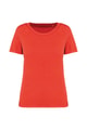 Dames T-shirt Ecologisch verwassen Native Spirit NS316 WASHED PAPRIKA